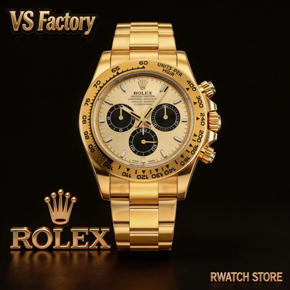 VS Factory Rolex Daytona 126508 Yellow gold dial YG YG Bracelet Weighted VS4131 Movement